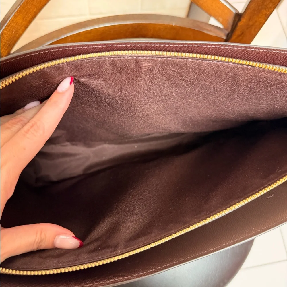 Coach Cream Leather Tote Bag